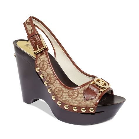 michael kors charm platform sandals